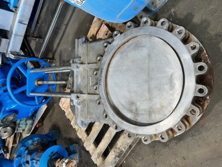 24″ Stainless Steel Hand Wheel Operated Knife Gate Valve