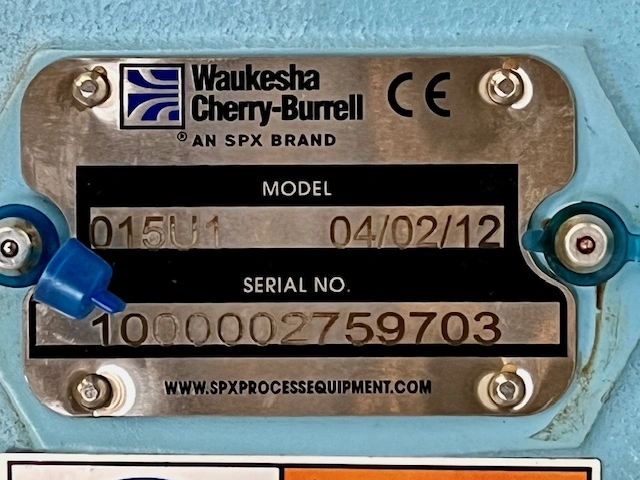 SPX Waukesha 015U1 Stainless Steel Positive Displacement Pump