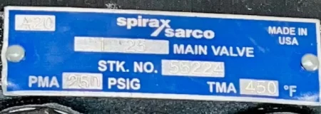 1″ Spirax Sarco Regulating Valve