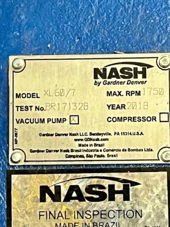 Nash XL60/7 Vacuum Pump , New Storeroom Spare