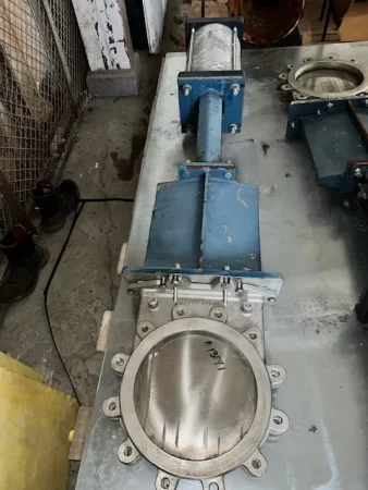 12″ Stainless Steel Fabri-Valve Knife Gate Valve Air Operated