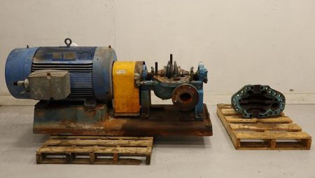 Goulds 3316 3×4-11H Split Case Pump with base and motor
