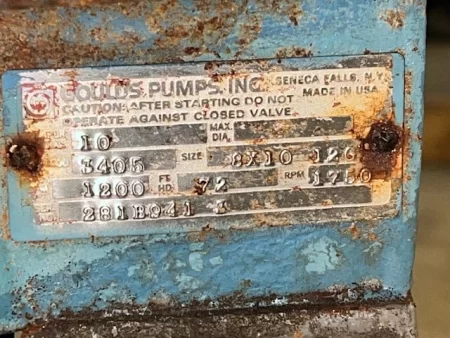 Goulds 3405 8×10-12G Stainless Steel Split Case Pump