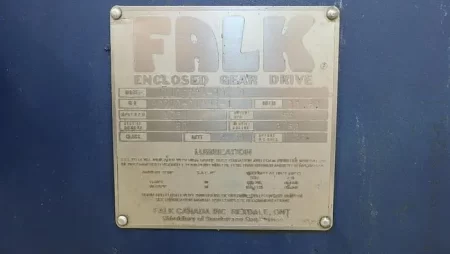 Falk 1110FZ2A-30.80 Gear Drive, 30.80/1 Ratio, 1750 Input RPM, 56 Output RPM, 60 Service Rating HP