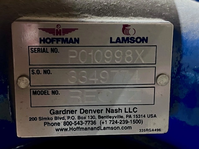 Hoffman Lamson RECFZ TurboTron Regenerative Blower