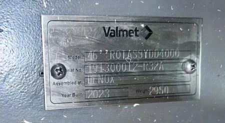 46″ DD4000 Beloit Jones Valmet Refiner Quill