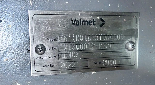 46″ DD4000 Beloit Jones Valmet Refiner Quill