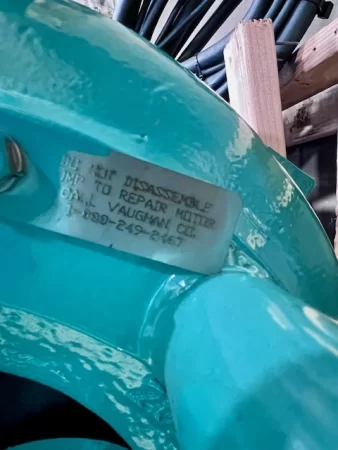 6″ Vaughan Vertical Pump, Rated 40HP