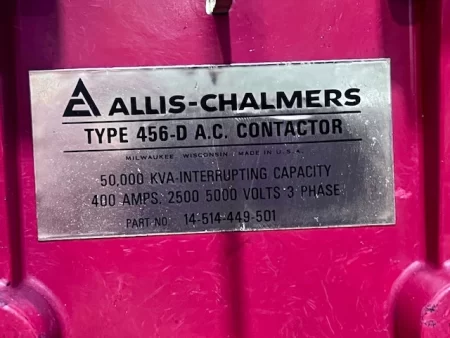 Allis Chalmers Type 456-D AC Contactor