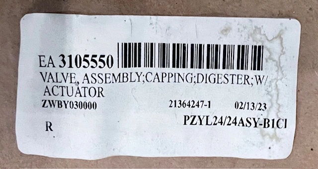 24″ Neles Stainless Steel Digester Valve