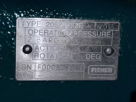 Fisher 3″ V150 Stainless Steel V-Ball Control Valve