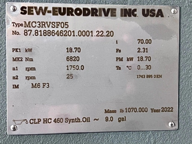 Sew-EuroDrive MC3RVSF05 Gear Reducer