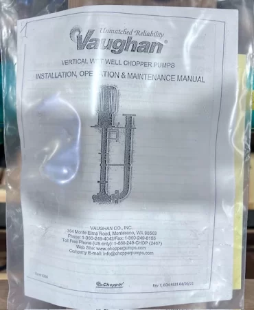 Vaughan V3F Vertical Chopper Pump