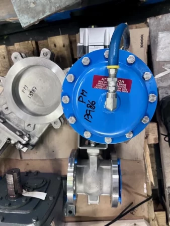 4″ Neles Jamesbury Stainless Steel V-Ball Control Valve
