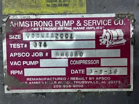 Vooner 2001 equal Nash CL2001 Vacuum Pump