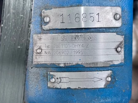 Siemens 2BE1101-0HY4-Z Nash 2BE1101 Vacuum Pump