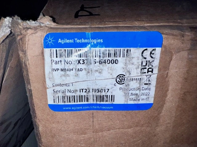 Agilent Technologies X3705-64000 Rotary Vane Pump