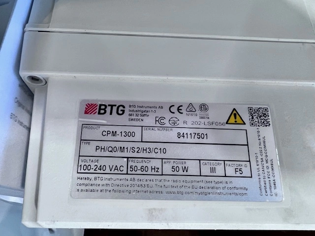 BTG CPM 1300 Rotary Consistency Transmitter Control