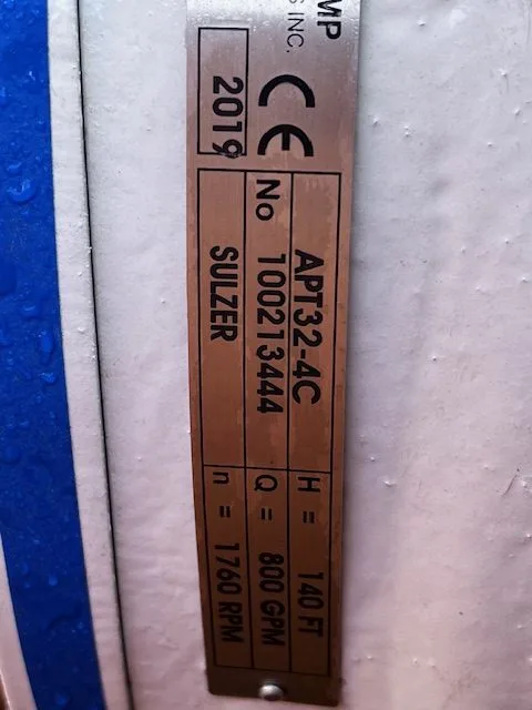 Sulzer APT32-4C Stainless Steel Pump, New Storeroom Spare