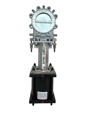 6″ Fabri-Valve Stainless Steel Knife Gate Valve Air Operated