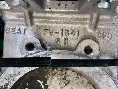 8″ Fabri-Valve Stainless Steel Knife Gate Valve Air Operated